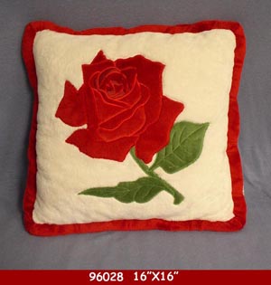 PLUSH ROSE PILLOW