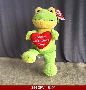 BEANIE FROG WITH VALENTINE'S DAY HEART