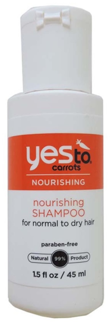 (G) Yes to carrots nourishing SHAMPOO. 1.5fl oz bottles