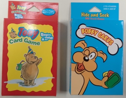 (W) Kids Card GAMEs: Two Styles Tony & Bobby Hide and Seek Retail