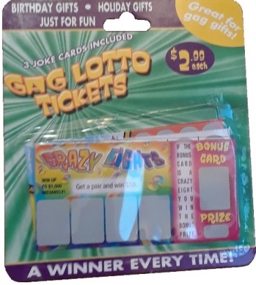 (P)GAG Lotto Tickets, Retail Display package. Printed Price $2.99