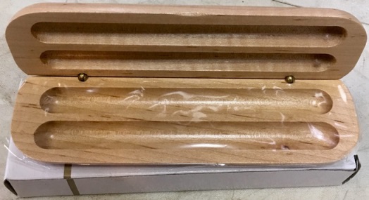 (N) PEN Holder Wood Box Fine Craft