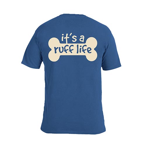 PEACE DOGS RUFF LIFE  SHORT SLEEVE T-SHIRT