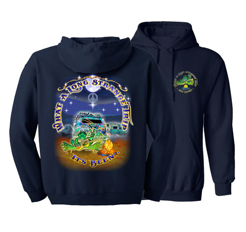 PEACE FROGS STRANGE TRIP HOODED SWEATSHIRT