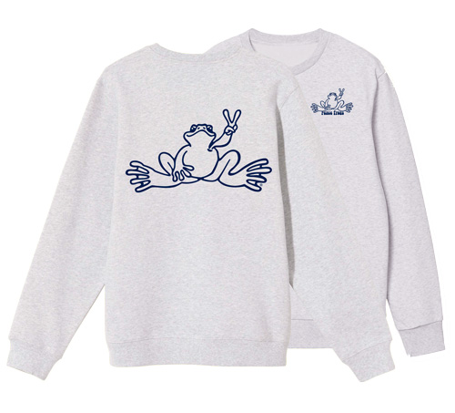 PEACE FROGS CREWNECK OUTLINE FROG SWEATSHIRT