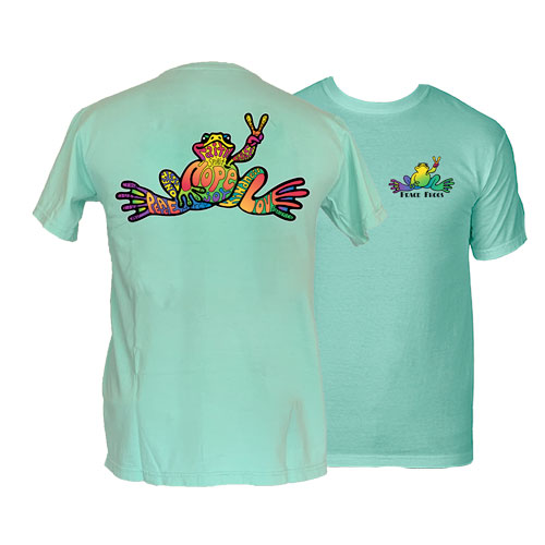 PEACE FROGS HOPE FROG GARMENT DYE SHORT SLEEVE T-SHIRT