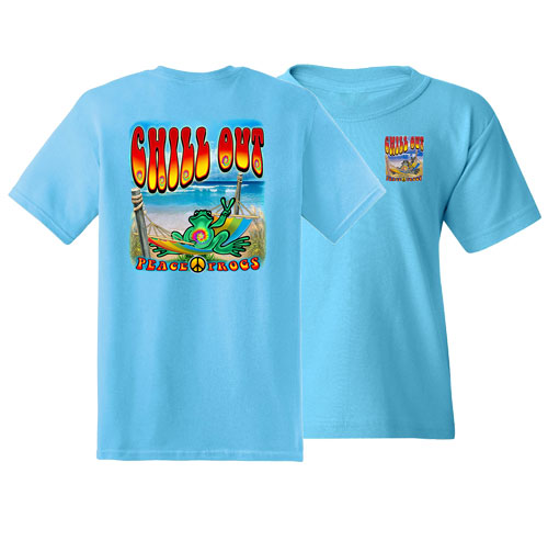 PEACE FROGS YOUTH CHILL OUT SHORT SLEEVE T-SHIRT