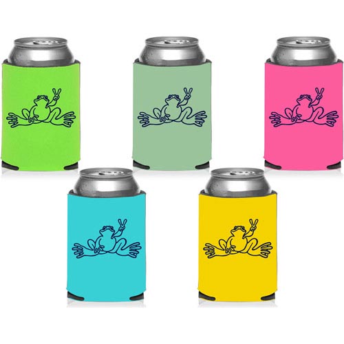 PEACE FROGS CAN COOLER