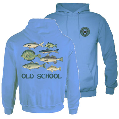 CHESAPEAKE TIDES OLD SCHOOL PULLOVER HOODED SWEATSHIRT