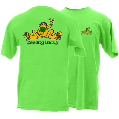 PEACE FROGS FEELING LUCKY SHORT SLEEVE T-SHIRT