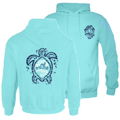 PEACE FROGS SEA TURTLE HOODED SWEATSHIRT