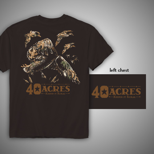 40 ACRES CAMO DUCKS SHORT SLEEVE TSHIRT