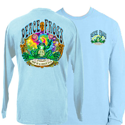 PEACE FROGS HOP IN LONG SLEEVE T-SHIRT
