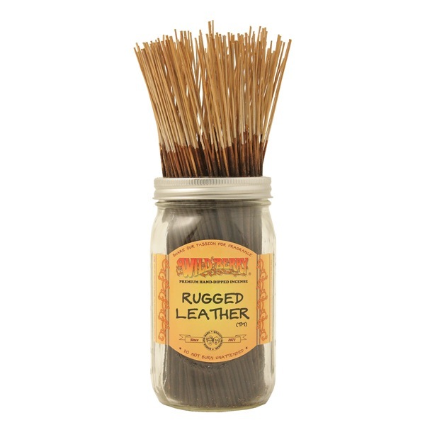 Rugged Leather Wild Berry INCENSE Sticks.