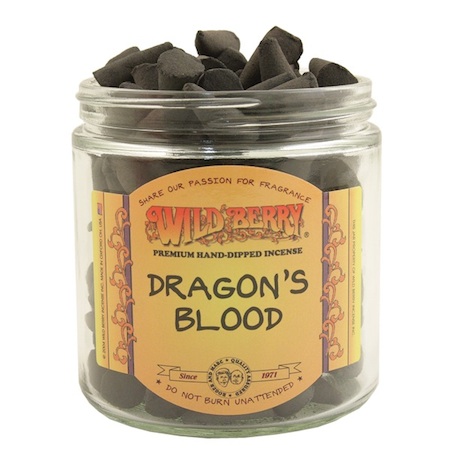 DRAGON's Blood Wild Berry Incense Cones.