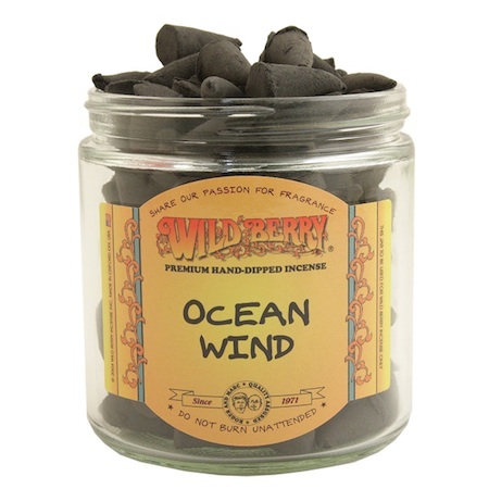 Ocean WIND Wild Berry Incense Cones.