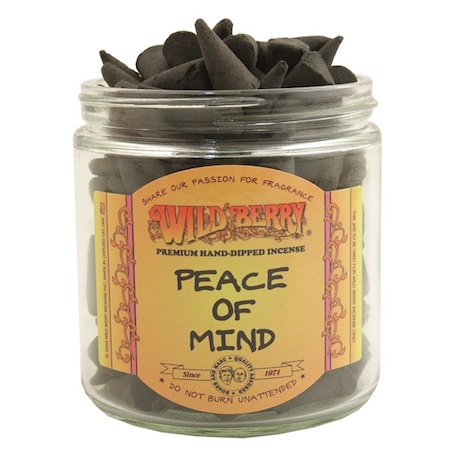 Peace of Mind Wild Berry INCENSE Cones.