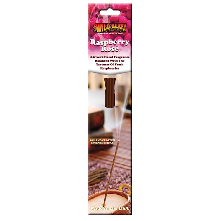 Raspberry Rose Wild Berry INCENSE Sticks Pre Pack.