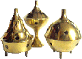 Large Brass Cone Incense Burner