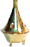 Small Brass INCENSE Cone BURNER