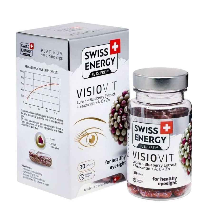VISIOVIT, Lutin+Blueberry Extract, Zeaxantin + A,E +Zn