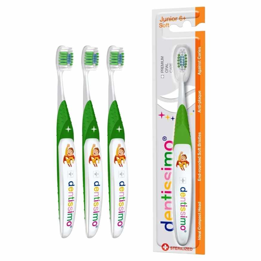 Premium Oral Care Kids Soft Junior Toothbrush for Ages 6 & Up - 3