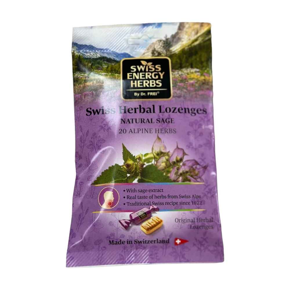 Swiss Energy Herbal Lozenges BAG 20 herbs + Sage