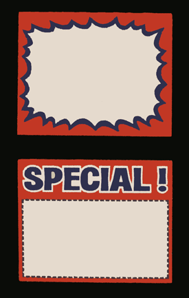 11'' x 14'' Red, White & Blue SIGN Cards