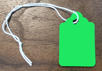 T-5 Green String Tag