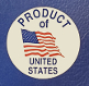 ''Product of United States'' STICKERS