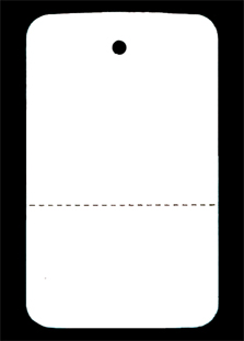 Coupon Tag Large - White (Unstrung)