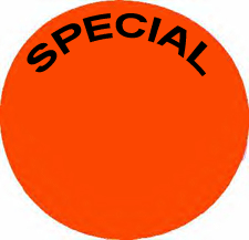 1.5'' Round Fl. RED SPECIAL Label