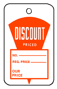 DISCOUNT PRICED Strung Tag-Small