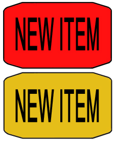 1.5'' x1'' NEW ITEM Labels