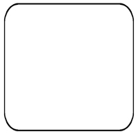 1'' x 1'' White Permanent Direct Thermal Labels