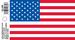 4.75'' x 3'' American Flag DECAL