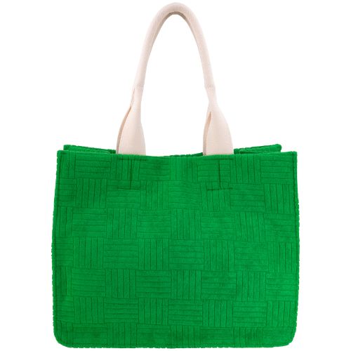 Terry Large TOTE With Canvas Handles.