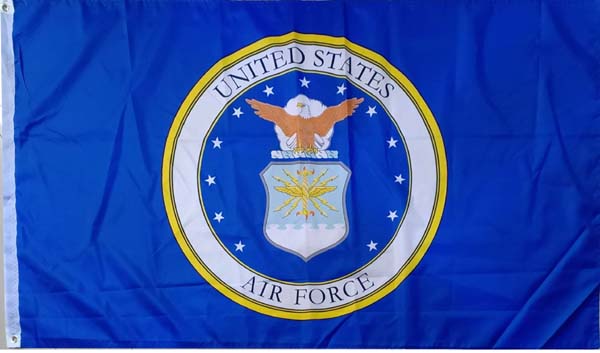 FLG603B Air Force Emblem Flag 3x5'