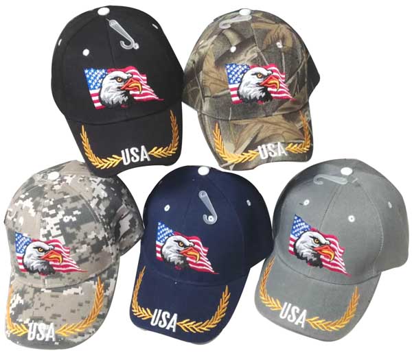 CAP676 EAGLE USA Flag