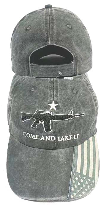 CAP974E Come Take it Rifle FLAG Cap 1C
