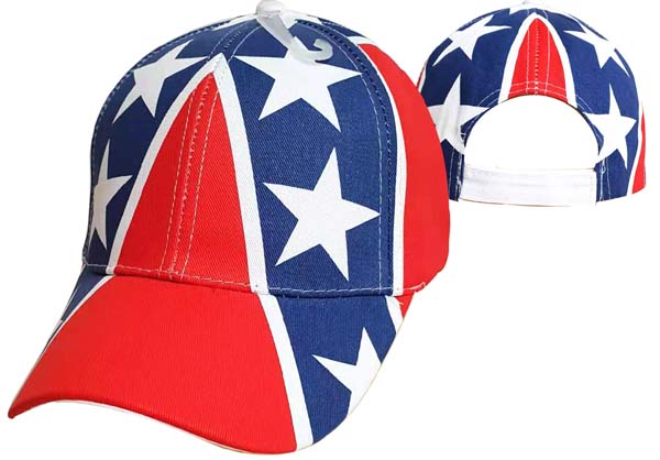 CAP879 Big Rebel Flag cap