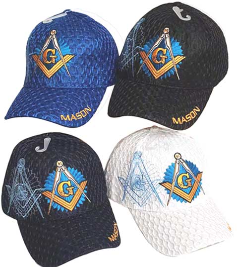 CAP965 MASONIC Cap with shadow 4C mesh