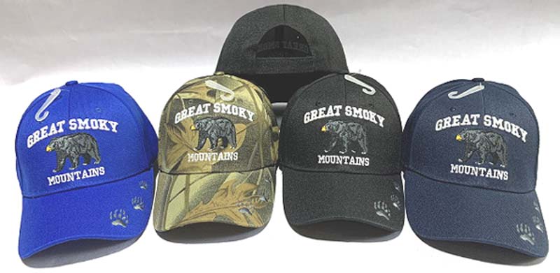 CAP950G Great Smoky Mtns BEAR Cap
