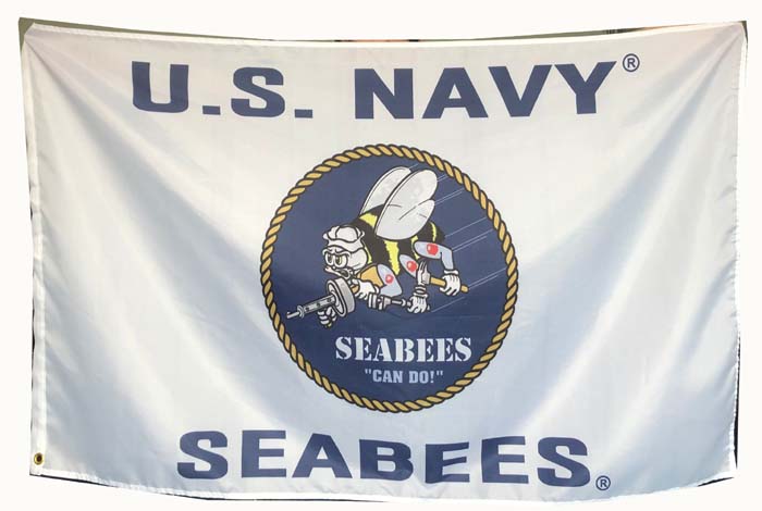 FLG602T Navy Seabees Flag II 3x5'