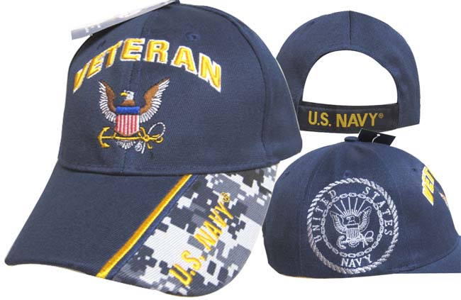 CAP592M Veteran Navy Logo Cap