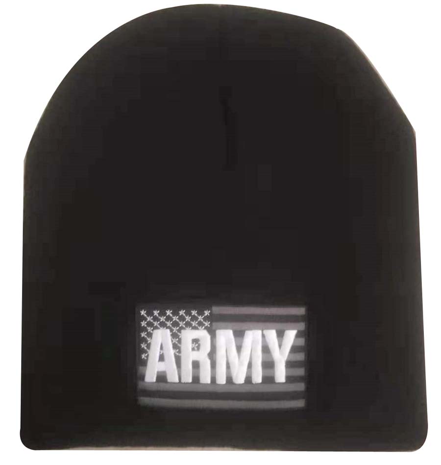 WIN601F ARMY atop Flag Beanie