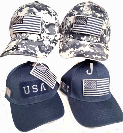 CAP785N Tactical USA Patch Cap Navy Color Set