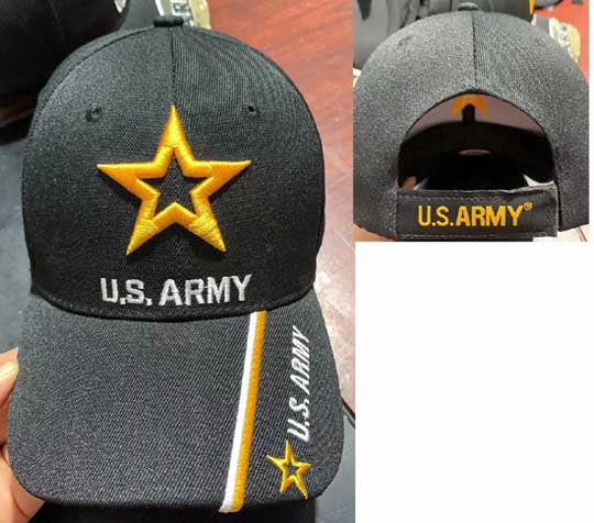 CAP501L ARMY Logo Shadow on Bill Cap