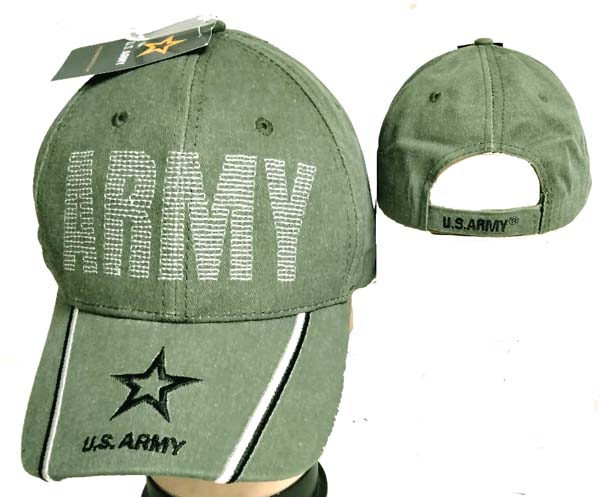 CAP495CMG Army with Army Logo on Bill Cap