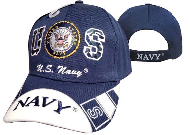 CAP602E Navy Emblem w/ NAVY Bill Cap